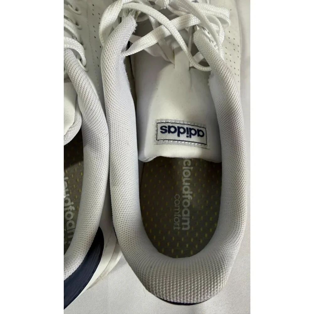 Adidas‎ Cloudfoam Advantage Running Sneaker Shoes Mens 12 White/Black F36423